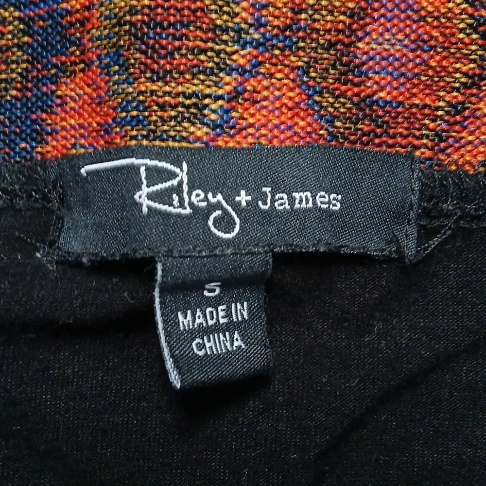 Riley & James  black aztec maxi skirt Sz S